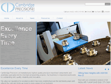 Tablet Screenshot of cambridgeprecision.com